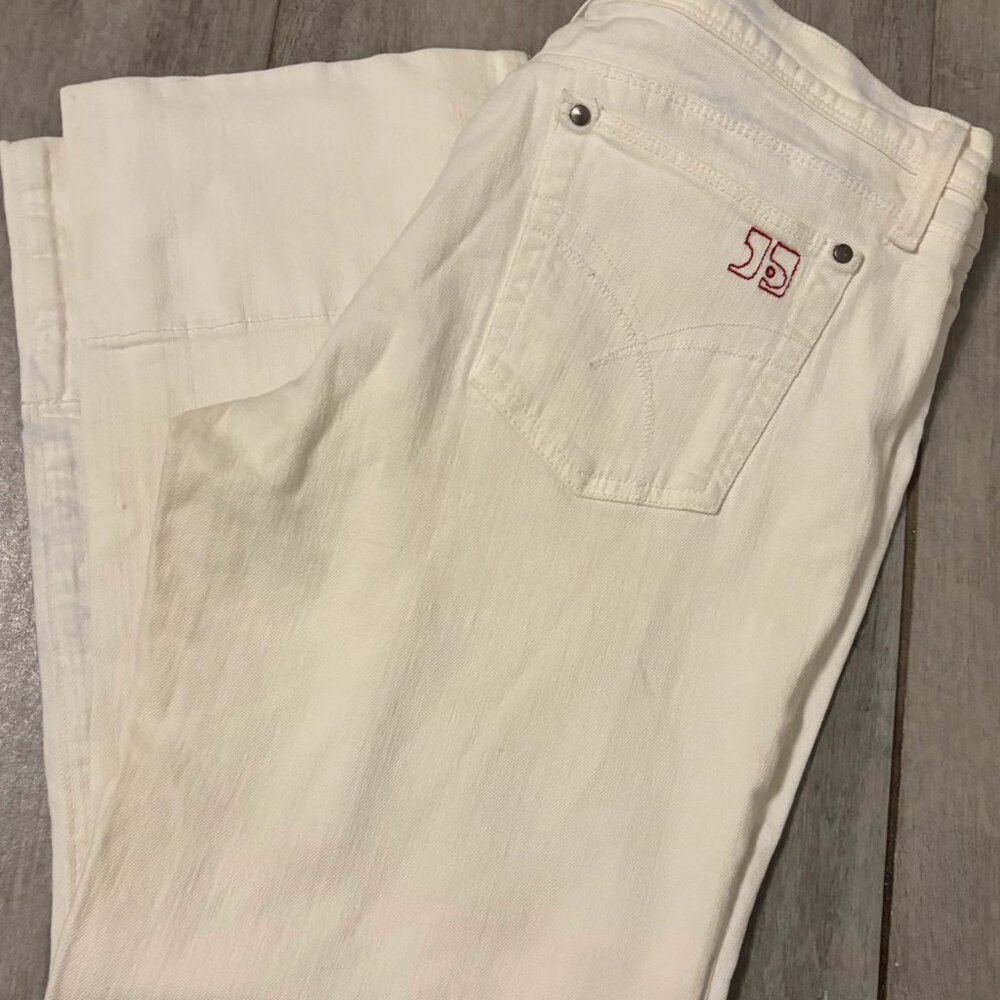 White Cropped Joe Mens Pants